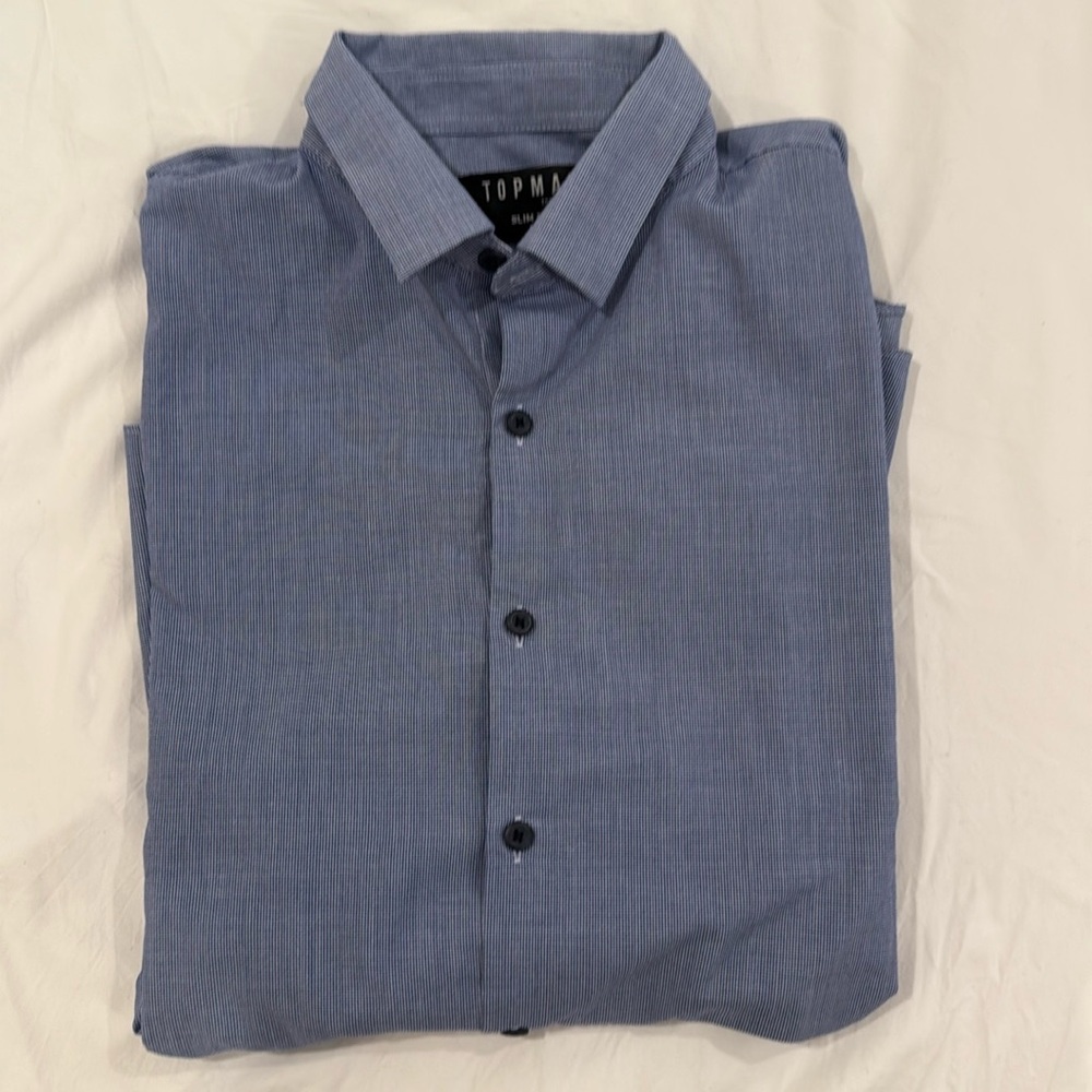 🖤 top man men’s casual, button-down dress shirt, top man🖤